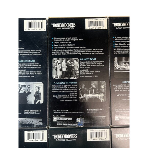 THE HONEYMOONERS Classic 39 Collection LOT of 8 VHS Tapes 16 Episodes 80s TESTED - Picture 10 of 16